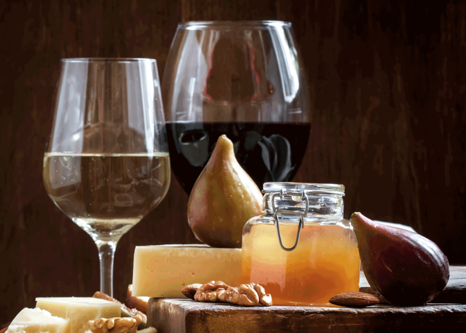 wine and cheese header