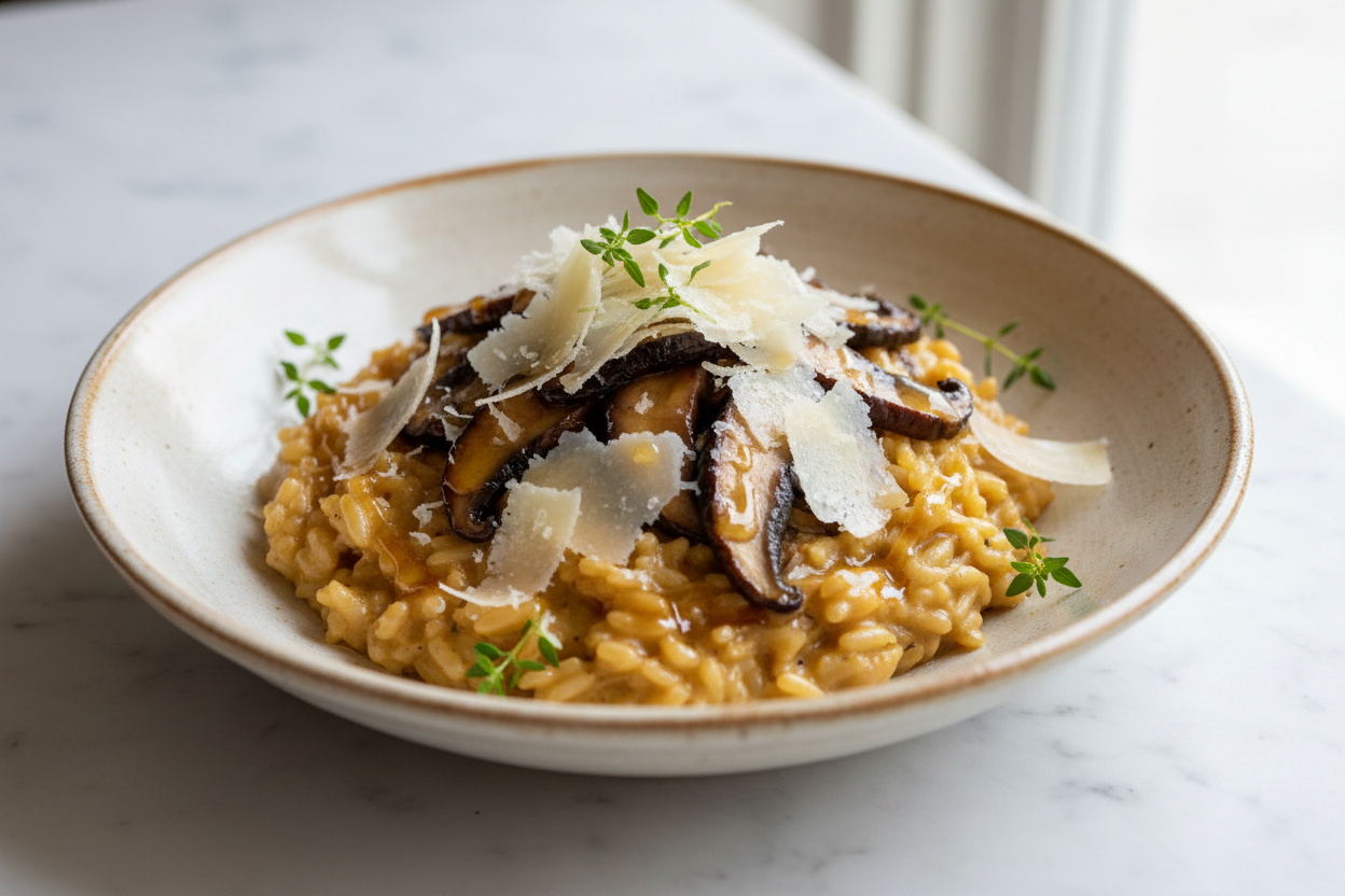 Porcini Honey Risotto with Aged Parmigiano