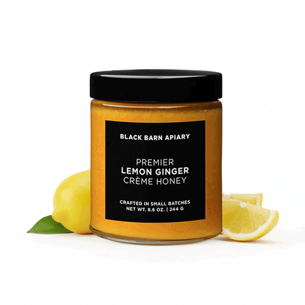 LEMON GINGER CRÈME HONEY raw honey by Black Barn Apiary — Wisconsin artisan honey