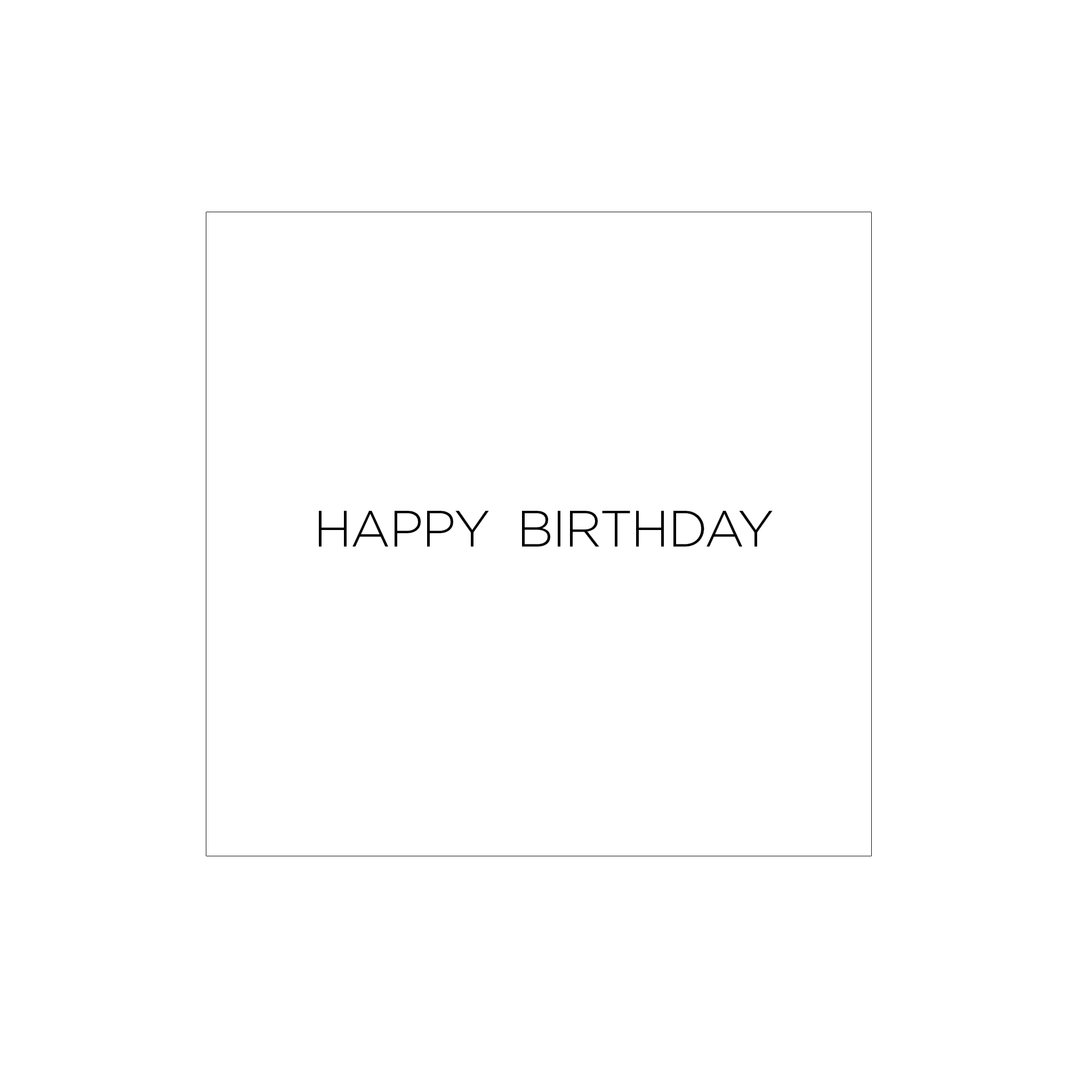 BIRTHDAY CARD