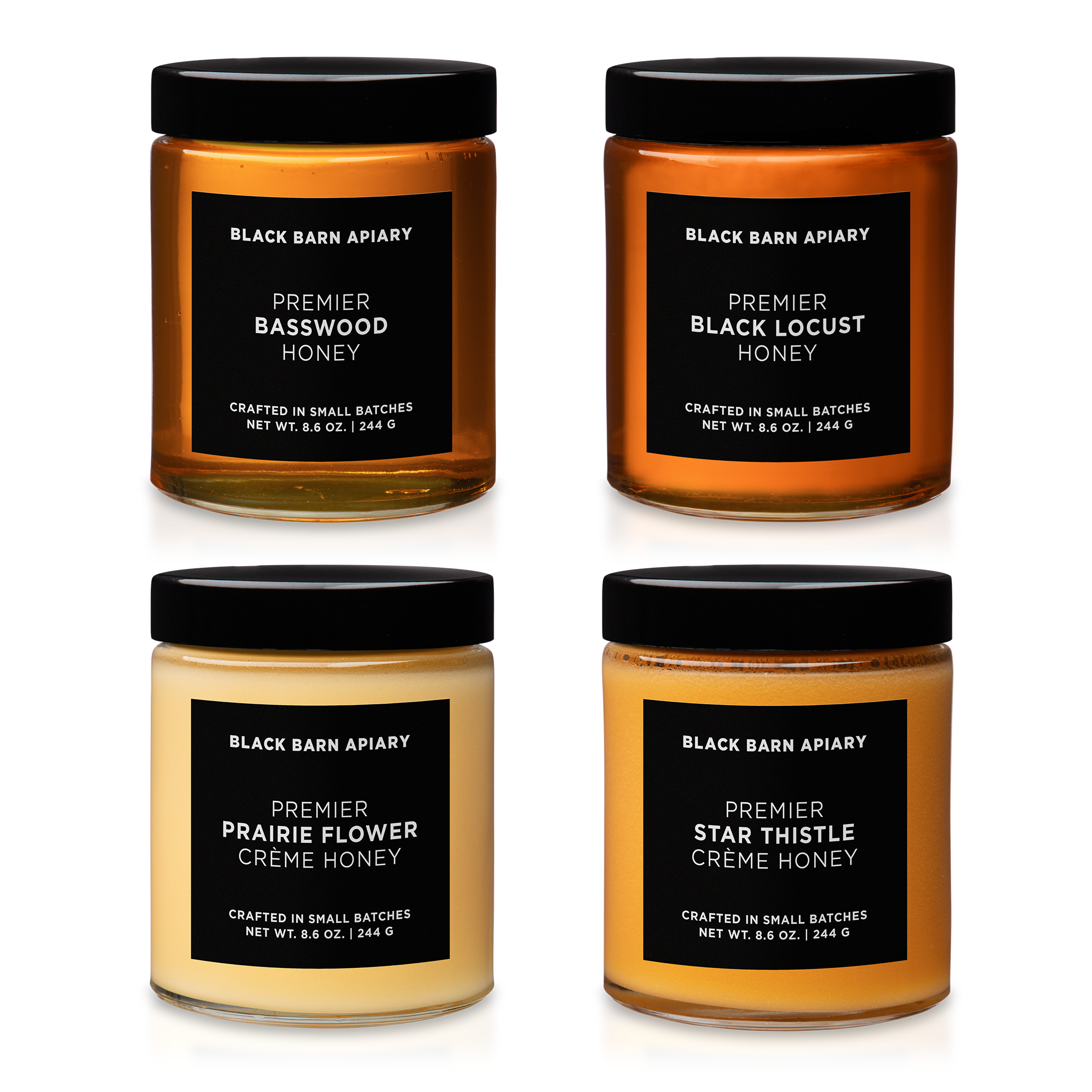 Signature 2 + 2 | Artisan Honey Gift | Black Barn Apiary – BLACK